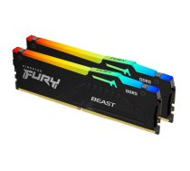 Pamięć Kingston Fury Beast RGB, DDR5, 64 GB, 6000MHz, CL36 (KF560C36BBEAK2-64) | KF560C36BBEAK2-64  | 0740617331882