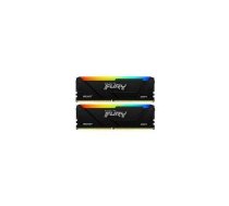 Pamięć Kingston Fury Beast RGB, DDR4, 32 GB, 3733MHz, CL19 (KF437C19BB12AK2/32) | KF437C19BB12AK2/32  | 0740617337341