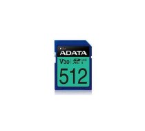 Karta ADATA Premier Pro SDXC 512 GB Class 10 UHS-III/U3 V30 (ASDX512GUI3V30S-R) | ASDX512GUI3V30S-R  | 4713218468055