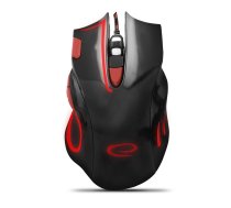 Wired mouse for gamers 7D OPT. USB MX401 Hawk Esperanza, black-red | EGM401KR | 5901299925416 | 84716070
