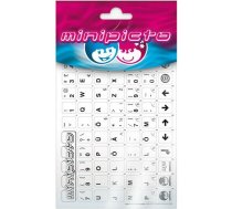 Minipicto keyboard sticker EST KB-UNI-EE01-WHT, white/black | KB-UNI-EE01-WHT | 4741303004291 | 24877
