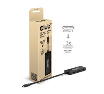 Club 3D Club3D MST-Hub USB 3.2 C > 3x HDMI 4K60Hz St/Bu retail | CSV-1554 | 8719214473181