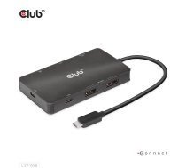 HUB USB Club 3D Club3D USB-7-in1-HUB USB-C > 2xDP/2xUSB/2xUSB-C/RJ45 100W retail | CSV-1598 | 8719214472528