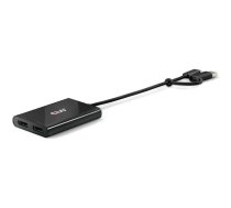 Club 3D Club3D USB-C (USB A ) > 2x DP 4K@60Hz St/Bu retail | CSV-1478 | 8719214472993
