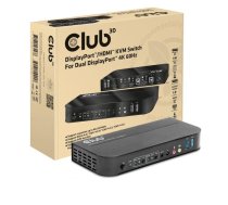 Club 3D Club3D síťový přepínač - Switch, DP/HDMI KVM Switch - Dual DP 4K 60Hz | CSV-7210 | 8719214472238