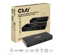 Club 3D Club3D KVM Switch 4K60Hz 2x USB-C> HDMI/DP/3xUSB/2xUSB-C/LAN retail | CSV-1585 | 8719214472870