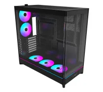 O Montech Montech HS02 PRO PC-Gehäuse, Midi-Tower, ATX, Tempered Glass, ARGB - | HS02 PRO (B) | 4710562741377