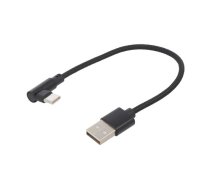 CABLE USB2 TO USB-C ANGLED/CC-USB2-AMCML-0.2M GEMBIRD | CC-USB2-AMCML-0.2M | 8716309117760