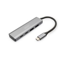HUB USB Digitus USB-C-Hub 4-Port 2.1->2xA3.12xC2.1 int.Kabel | DA-70245 | 4016032485766
