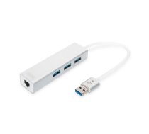 HUB USB Digitus 1x RJ-45 + 3x USB-A 3.0 (DA-70250-1) | DA-70250-1 | 4016032423836