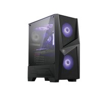 MSI MAG FORGE 100M Mid Tower Gaming Computer Case 'Black, 2x 120mm ARGB PWM Fan, 1x 120mm Fan, 1-6 ARGB Hub, Mystic Light Sync, Tempered Glass Panel, ATX, mATX, mini-ITX' | 306-7G03M49-809 | 4719072676414 | OBUMISOBU0011