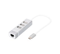 HUB USB Digitus 1x RJ-45 + 3x USB-A 2.0 (DA-70253) | DA-70253 | 4016032385998