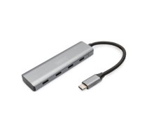 HUB USB Digitus DIGITUS USB-C-Hub 4-Port 3.1->4xC3.1 integr. Kabel | DA-70246 | 4016032485773