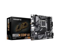 GIGABYTE B650M D3HP AX Motherboard - AMD Ryzen 9000 Series CPUs, 5+2+2 Phases VRM, up to 8000MHz DDR5 (OC), 2xPCIe 4.0 M.2, WIFI 6E, 2.5GbE LAN, USB 3.2 Gen 1 | B650M D3HP AX | 4719331859510 | PLYGIGAM50038