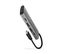 AXAGON Hub HMC-5G2 2x USB-A + 2x USB-C + HDMI, USB-C 3.2 Gen 2 10Gbps, PD 60W, 13cm USB-C cable | HMC-5G2 | 8595247905444