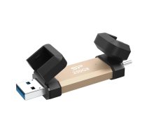 Silicon Power DS72 USB flash drive 250 GB USB Type-A / USB Type-C 3.2 Gen 2 (3.1 Gen 2) Gold | SP250GBUC3S72VPG | 4713436162520 | PAMSLPFLD0081