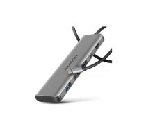 AXAGON HMC-5H USB-C 3.2 Gen 1 hub, 3x USB-A, 4K HDMI, PD 100W, 100cm USB-C cable | HMC-5H | 8595247907509