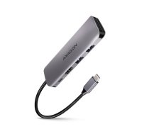 AXAGON Multiport USB 3.2 Gen 1 hub. HDMI, card reader and Power Delivery. 20 cm USB-C cable. | HMC-5 | 8595247906175