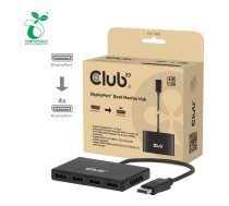 HUB USB Club 3D hub MST (Multi Stream Transport) DisplayPort 1.44x DisplayPort, Quad monitor, 4x 4K30Hz, 8K30Hz | CSV-7400 | 8719214473679