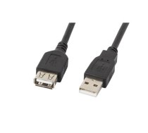 Lanberg | USB-A 2.0 Cable 1.8 m | CA-USBE-10CC-0018-BK | USB Type-A to USB Type-A | CA-USBE-10CC-0018-BK | 5901969413748