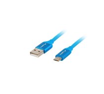 Lanberg | USB Micro to USB-A 2.0 Cable Blue Premium QC 3.0, 1 m | CA-USBM-20CU-0010-BL | USB Micro to USB Type-A | CA-USBM-20CU-0010-BL | 5901969416459