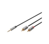 Digitus Audio adapter cable, 3.5 mm stereo jack to RCA | DB-510330-010-S | DB-510330-010-S | 4016032481331