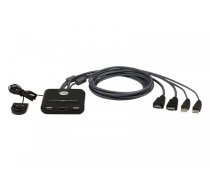 Aten Przełšcznik 2 portowy USB VGA FHD HDMI KVM Switch (CS22HF-AT) - NUATNKV2PCS22HF | CS22HF-AT  | 4710469341304