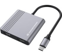 AV Conceptronic CONCEPTRONIC Dock USB-C->2xHDMI,1xUSB3.0,100WPD     0.25m gr | DONN13G  | 4015867229118