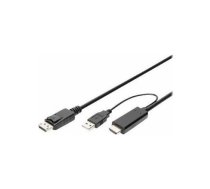 AV Digitus 2M HDMI TO DP ADAPTER CABLE 2M HDMI TO DP ADAPTER CABLE | AK-330111-020-S  | 4016032481119