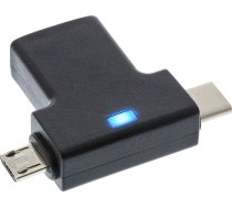 USB InLine MicroUSB - USB-A + USB-C (35804) | 35804/6578325 | 4043718277087