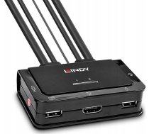 USB Lindy Adap Lindy Switch KVM 2-port | 42345  | 4002888423458