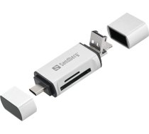 USB Sandberg Card Reader USB-C+USB+MicroUSB | 136-28  | 5705730136283