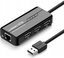 USB Ugreen  sieciowy Ugreen 20264 RJ45 / USB-A 10/100Mbps HUB 3x USB-A 2.0 -  | 6957303822645  | 6957303822645