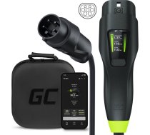 Green Cell Habu EVGC01 Mobile EV charger for electric vehicles 11 kW 7 m Type 2 CEE Wallbox Black | EVGC01 | 5904326370326 | LPEGCELAM0002