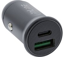 InLine InLine® USB car charger power-adapter power delivery, USB-A + USB Type-C, grey | 31502G  | 4043718284047