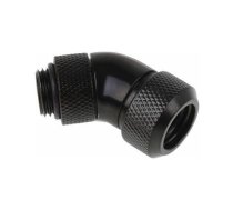 Alphacool Alphacool Eiszapfen 45° pipe connection 1/4" on 13mm, black - 17407 | 17407  | 4250197174077