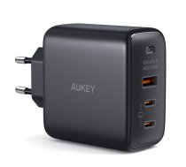 AUKEY  PA-B6T Black Omni a II GaN Wall Charger 3xUSB (2xUSB C+ 1xUSB A) 65W QC PD | AZAUKULPAB6TBLA  | 689323784783 | PA-B6T Black