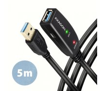 AXAGON Axagon Active extension USB 3.2 Gen 1 A-M > A-F cable, 5 m long. Power supply option. | ADR-305 | 8595247907240