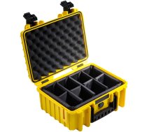 B&W Outdoor Case Type 3000 yellow with compartments | 3000/Y/RPD  | 4031541703392 | 792484