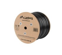 Lanberg LCU6-21CU-0305-BK networking cable Black 305 m Cat6 U/UTP (UTP) outdoor | LCU6-21CU-0305-BK  | 5901969421859 | KGWLAESIC0028