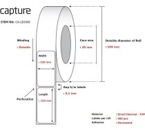 Capture Label 100x150, Core 25, | CA-LB3006  | 5706998985934