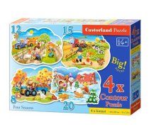 CASTORLAND Puzzle 4x "4 Seasons" 043019 | 043019  | 5904438043019