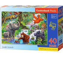 CASTORLAND Puzzle Maxi 40 "Jungle Animals" 342911 | 342911  | 5904438040315