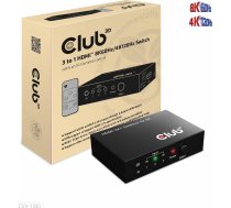 Club 3D Club3D Switch 1:3 HDMI 8K60Hz/4K120Hz, 3 porty | CSV-1381/14091501 | 8719214472719