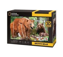 Cubic Fun CUBIC FUN PUZZLE 3D NATIONAL GEOGRAPHIC ZAGROŻONE  - NIEDŹWIEDŹ BRUNATNY | 306-DS1096H  | 6944588210960