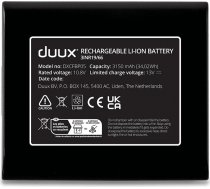 Duux Dock + Battery pack 10.8 V for Duux Whisper Flex | DXCFBP05 | Black | DXCFBP05  | 8716164988277