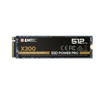 Dysk SSD Emtec X300 Power Pro 512GB M.2 2280 PCI-E x4 Gen3 NVMe (ECSSD512GX300) | ECSSD512GX300  | 3126170170750