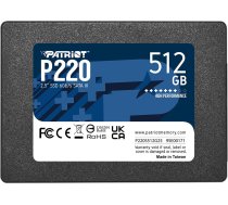 Dysk SSD Patriot P220 512GB 2.5" SATA III (P220S512G25) | P220S512G25  | 4711378422351