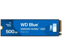 Dysk SSD WD Blue SN5000 500GB M.2 2280 PCI-E x4 Gen4 NVMe (WDS500G4B0E) | WDS500G4B0E  | 0718037894850