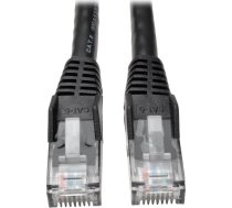 Eaton Eaton Tripp Lite Series Cat6 Gigabit Snagless Molded (UTP) Ethernet Cable (RJ45 M/M), PoE, Black, 15 ft. (4.57 m) - Patch-Kabel - RJ-45 (M) zu RJ-45 (M) - 4.57 m - UTP - CAT 6 - geformt, ohne Haken, verseilt - Schwarz | N201-015-BK  | 037332172969